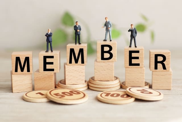 MEMBERの文字が並んでいる画像
