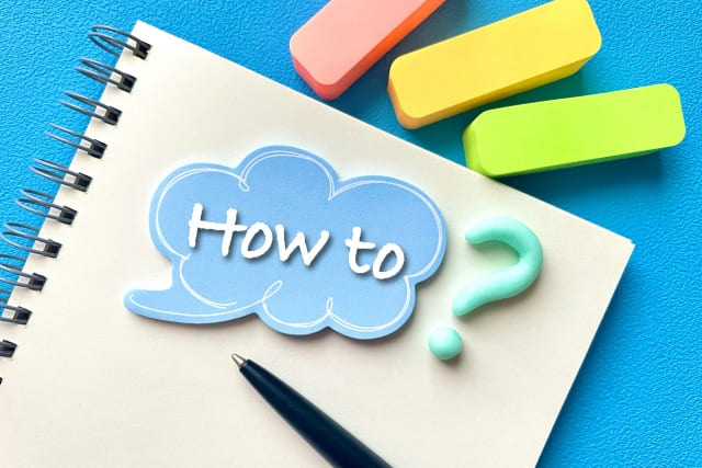 How to?の文字が書かれた画像