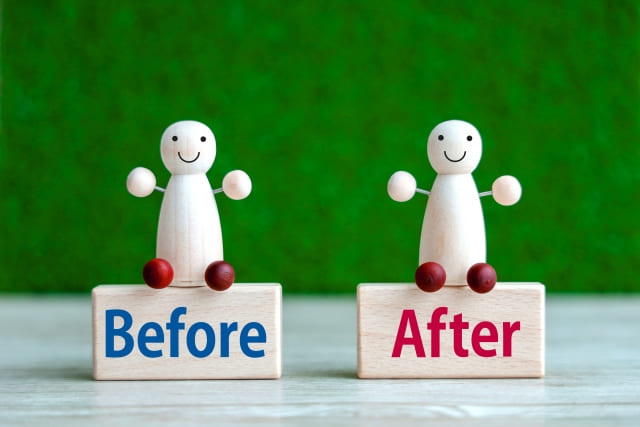 BeforeとAfterのイメージ画像