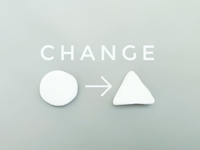 変化を表す画像