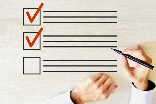 チェックリストの画像