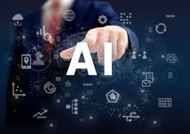 ビジネスマンとAIのイメージ画像