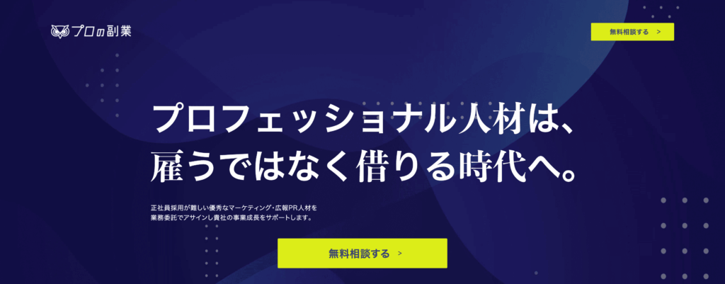 プロの副業のサービス画像