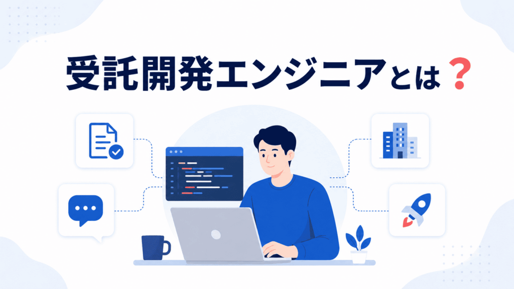 受託開発エンジニアとは?と書かれた画像