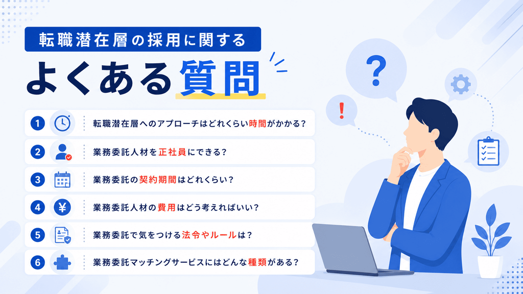 転職潜在層の採用に関するよくある質問